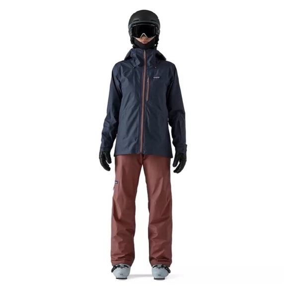 Patagonia Women's Medium Insulated Powder Town Ski Bibs Dark Pink NWT Snowboard - Picture 11 of 15